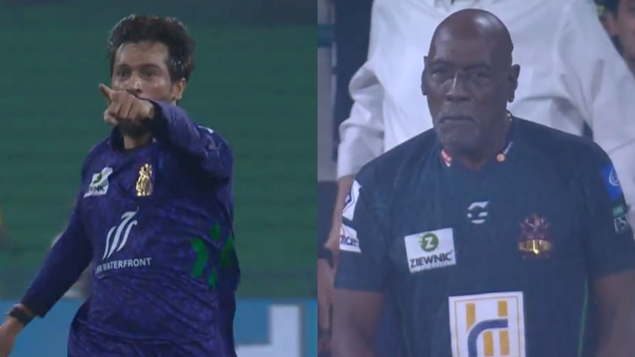 Watch: Mohammad Amir scares Viv Richards after dismissing Babar Azam