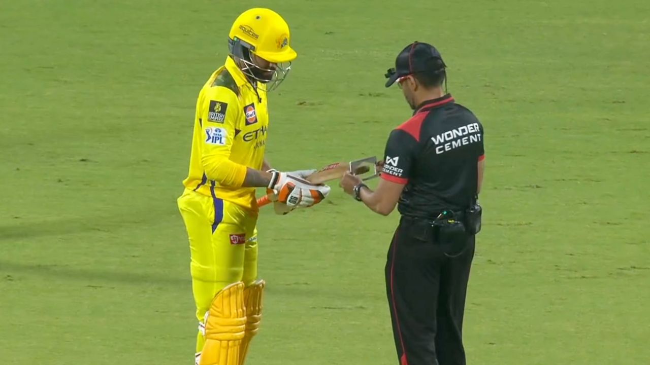 Watch: Ravindra Jadeja caught cheating by umpire; stopped from batting