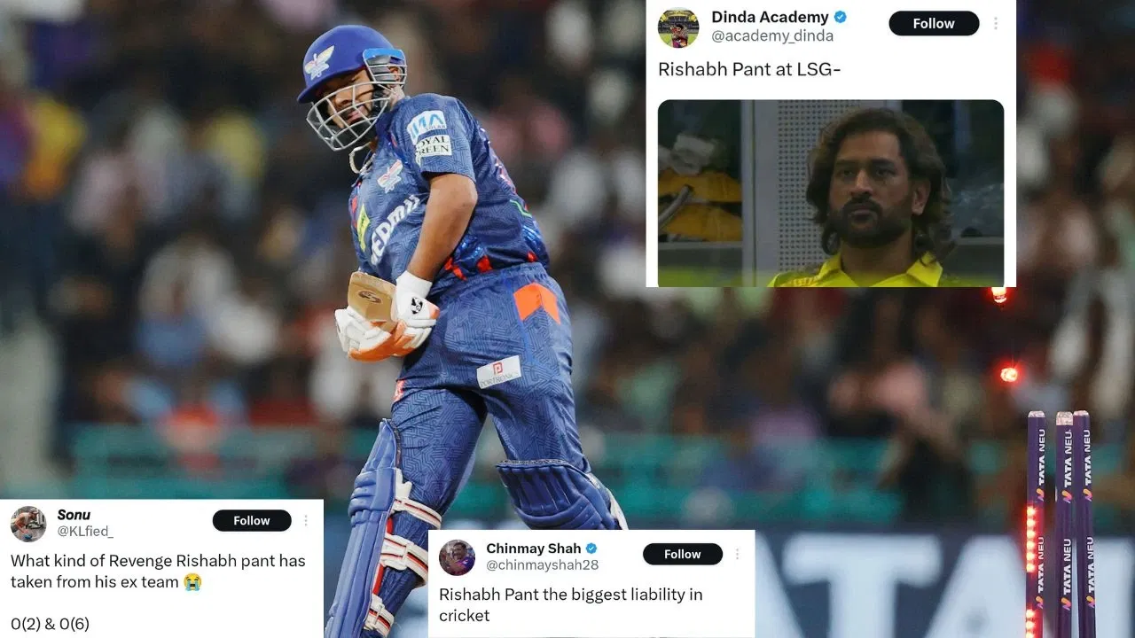 “Ready to take Thala’s spot when he retires at CSK” – Twitter blasts Rishabh Pant for No.7 move vs DC