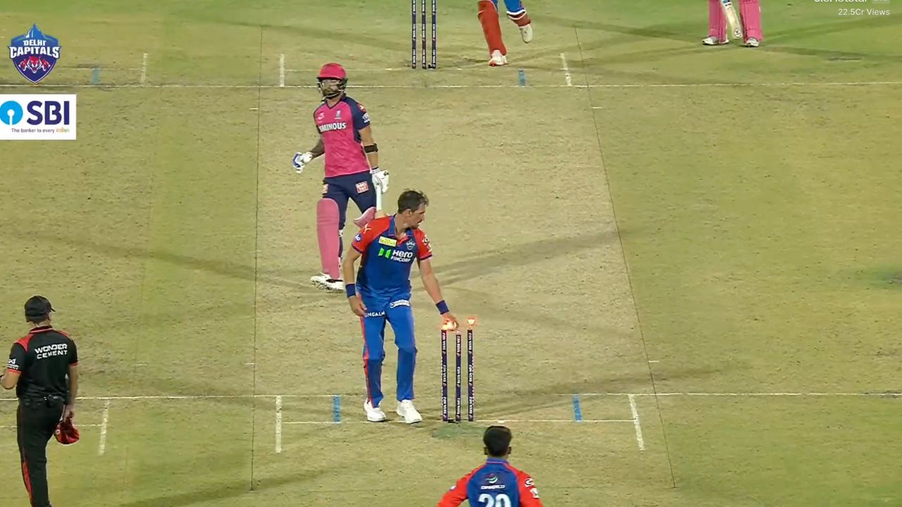 Watch- Riyan Parag gets run out comically on a Free Hit in DC vs RR Super Over