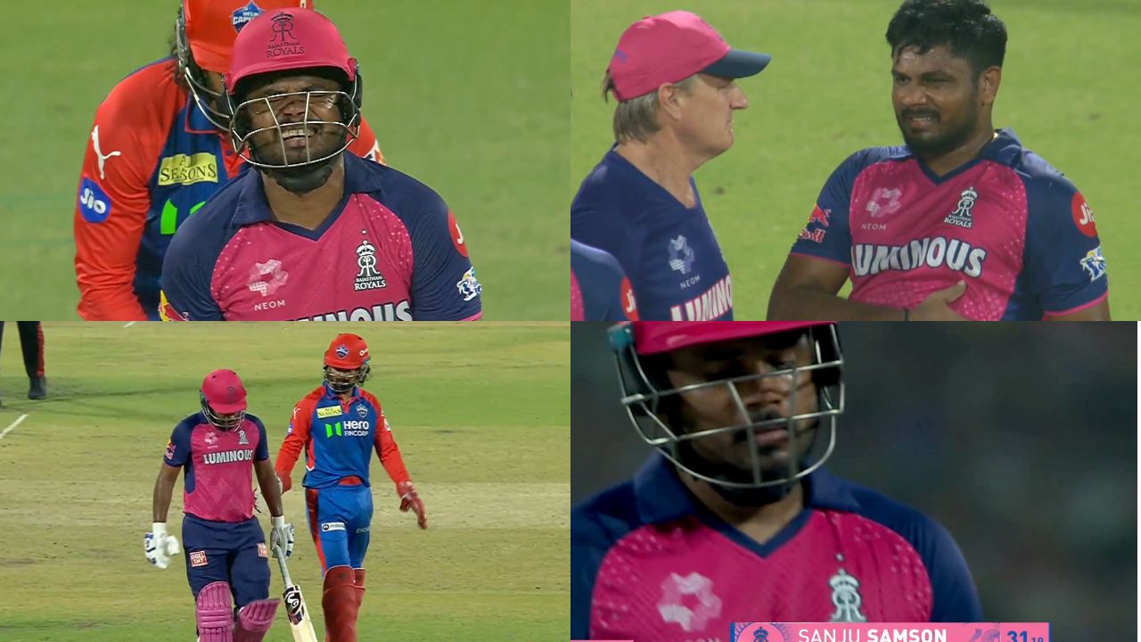 Watch: Sanju Samson Retired Hurt after disturbing Rib Injury; IPL 2025 over?