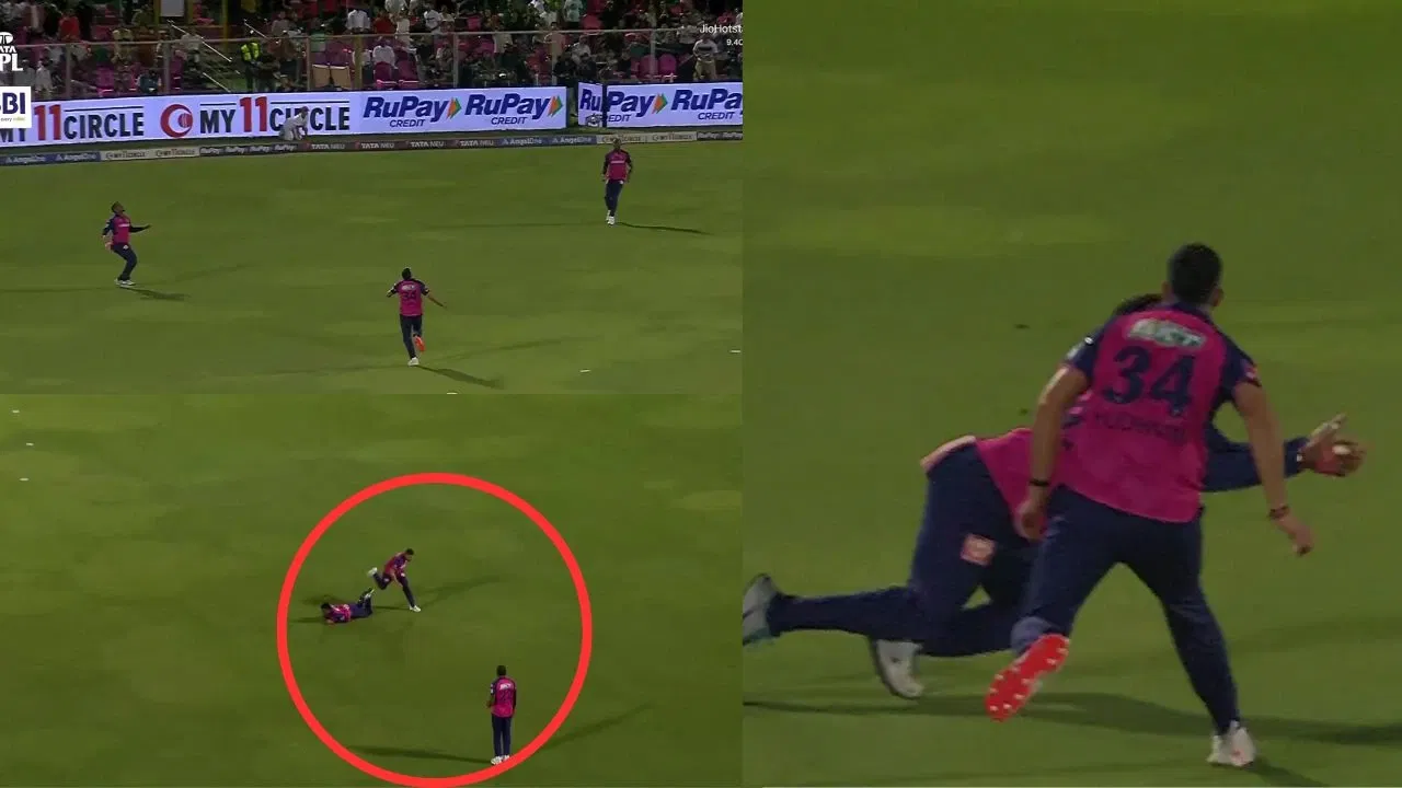 Watch: Shimron Hetmyer, Yudhvir Singh escape major injuries after horrific collision scare in RR vs GT clash