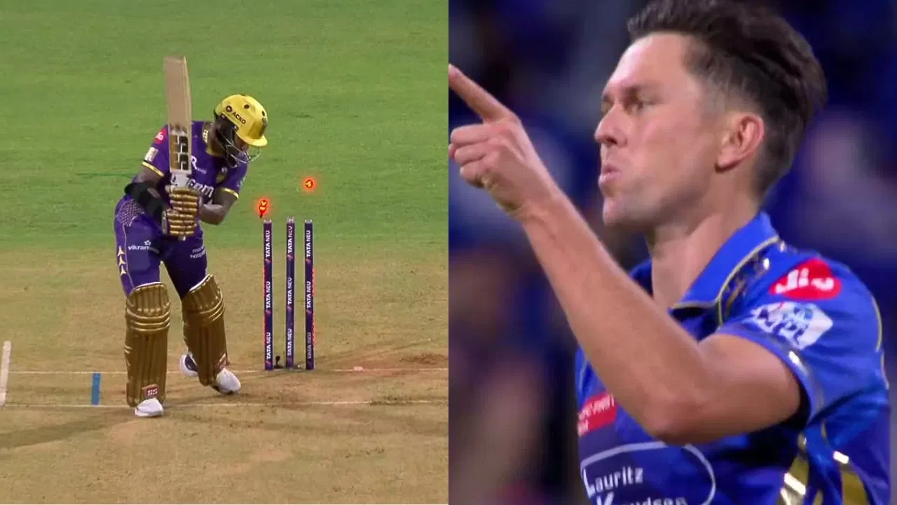 Watch: Trent Boult demolishes ‘bunny’ Sunil Narine’s stumps in MI vs KKR clash