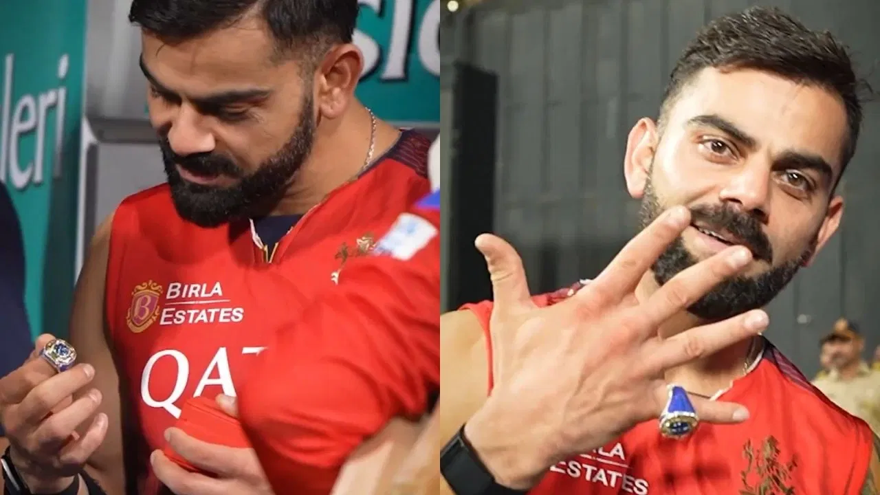 Watch: Virat Kohli turns John Cena as he flaunts his World Cup-winning ring