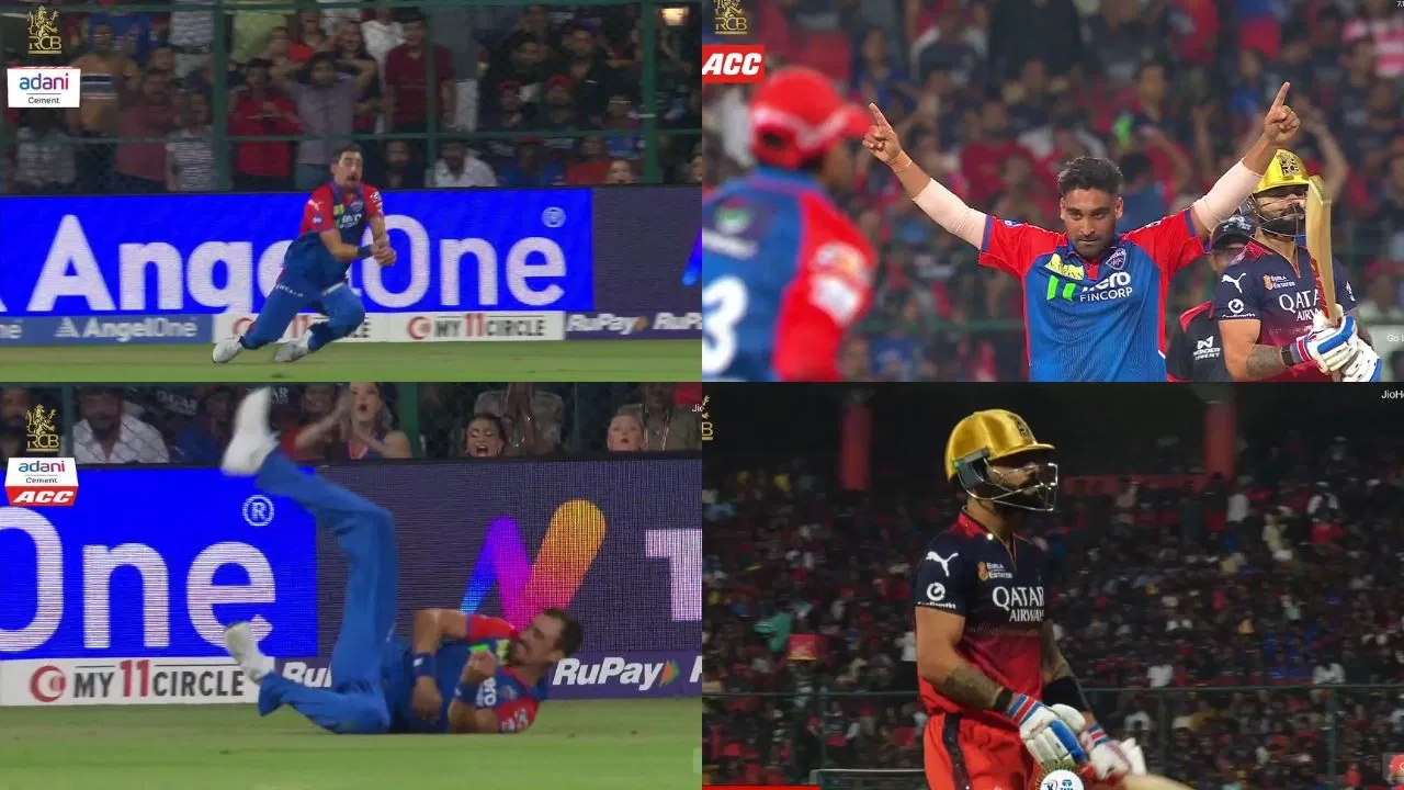 Watch: Virat Kohli becomes first batter to hit 1000 boundaries in IPL before falling to Mitchell Starc’s stunner