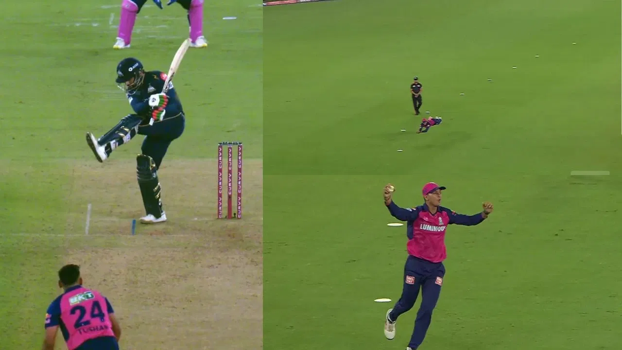 Watch: Rashid Khan’s crazy no-look shot ends in disaster as Yashasvi Jaiswal takes screamer