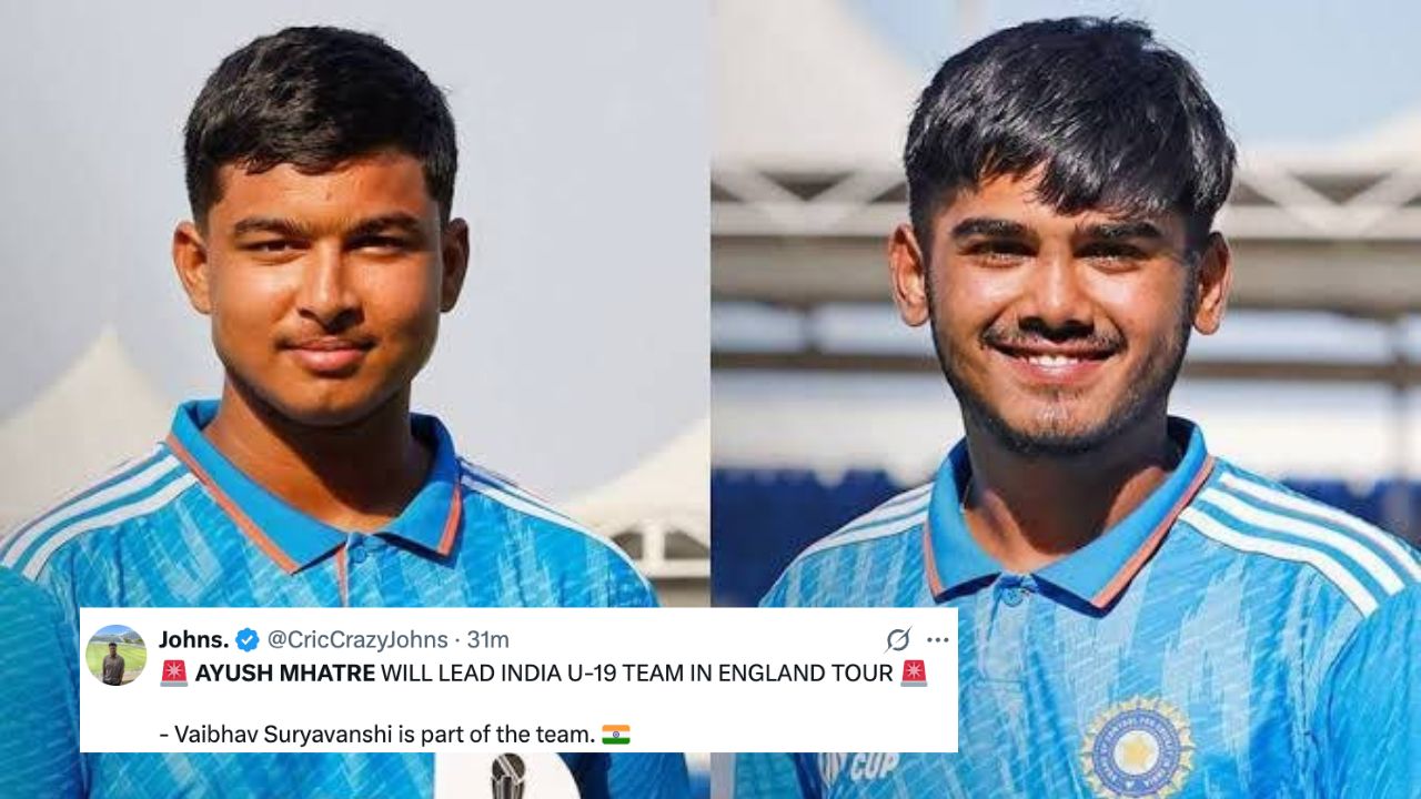 “IPL’s Products Will Rule England”- Twitter reacts to Ayush Mhatre, Vaibhav Suryavanshi’s selection in India Under 19