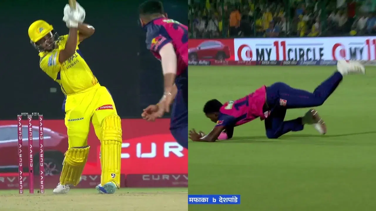 Watch: Ayush Mhatre falls after a stunning 20-ball 43 as Kwena Maphaka takes stunner