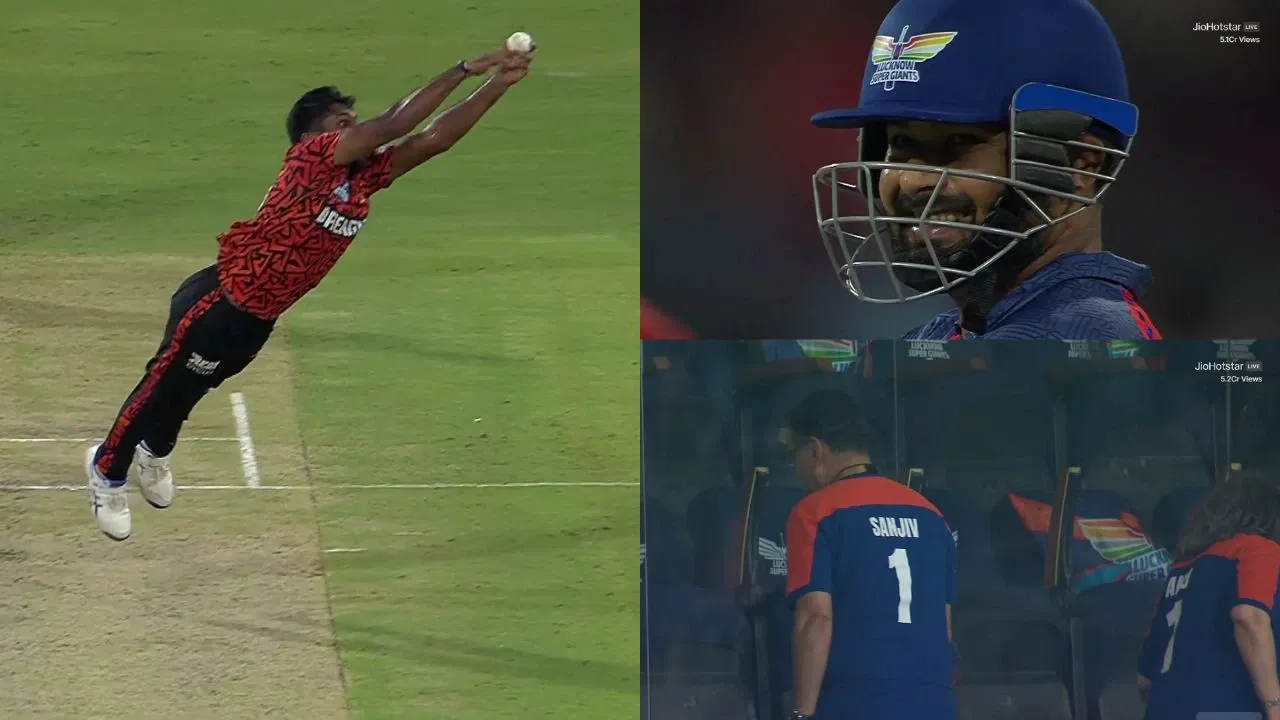 Watch: Eshan Malinga grabs unbelievable catch to dismiss Rishabh Pant, Sanjiv Goenka’s reaction goes viral