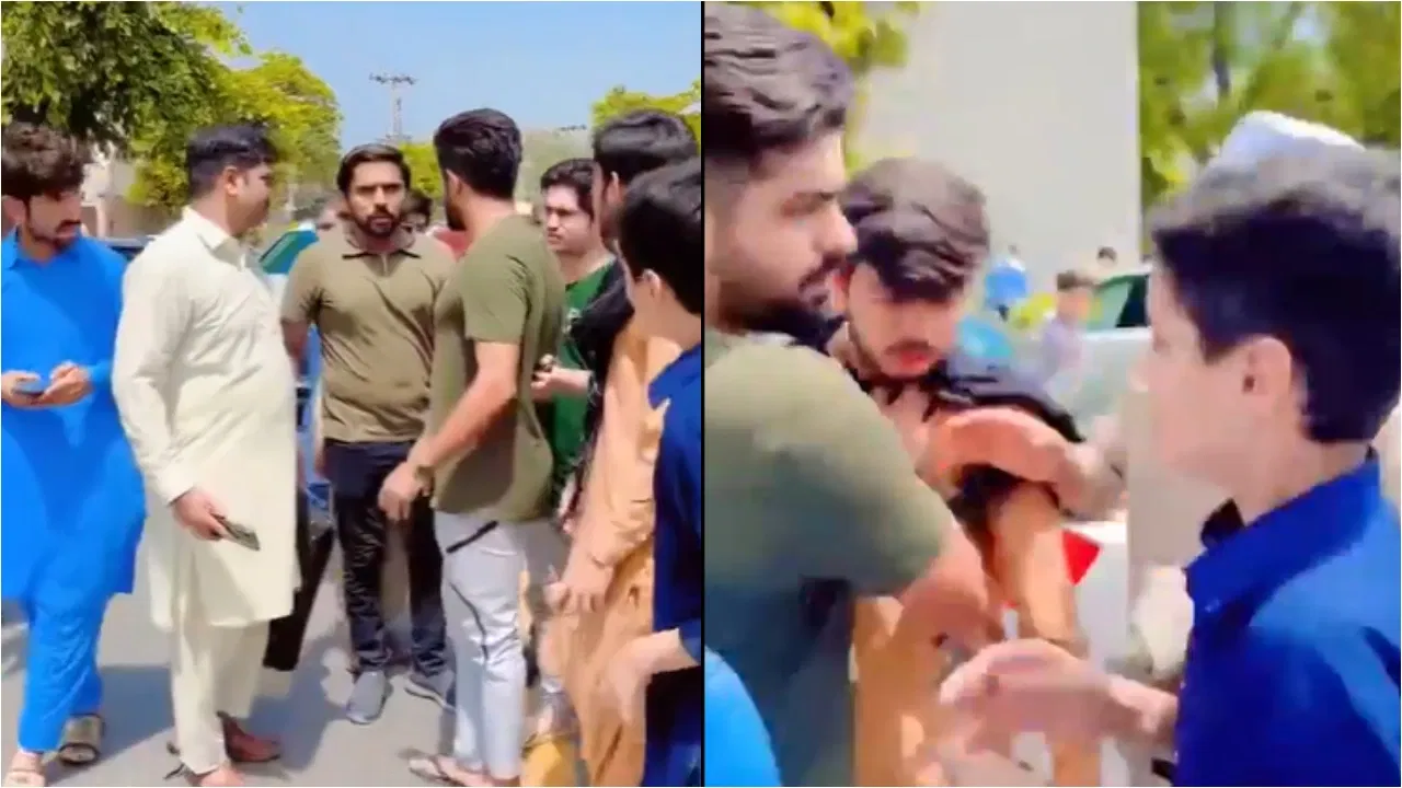 Watch: Babar Azam engages in ugly physical fight with fans on street