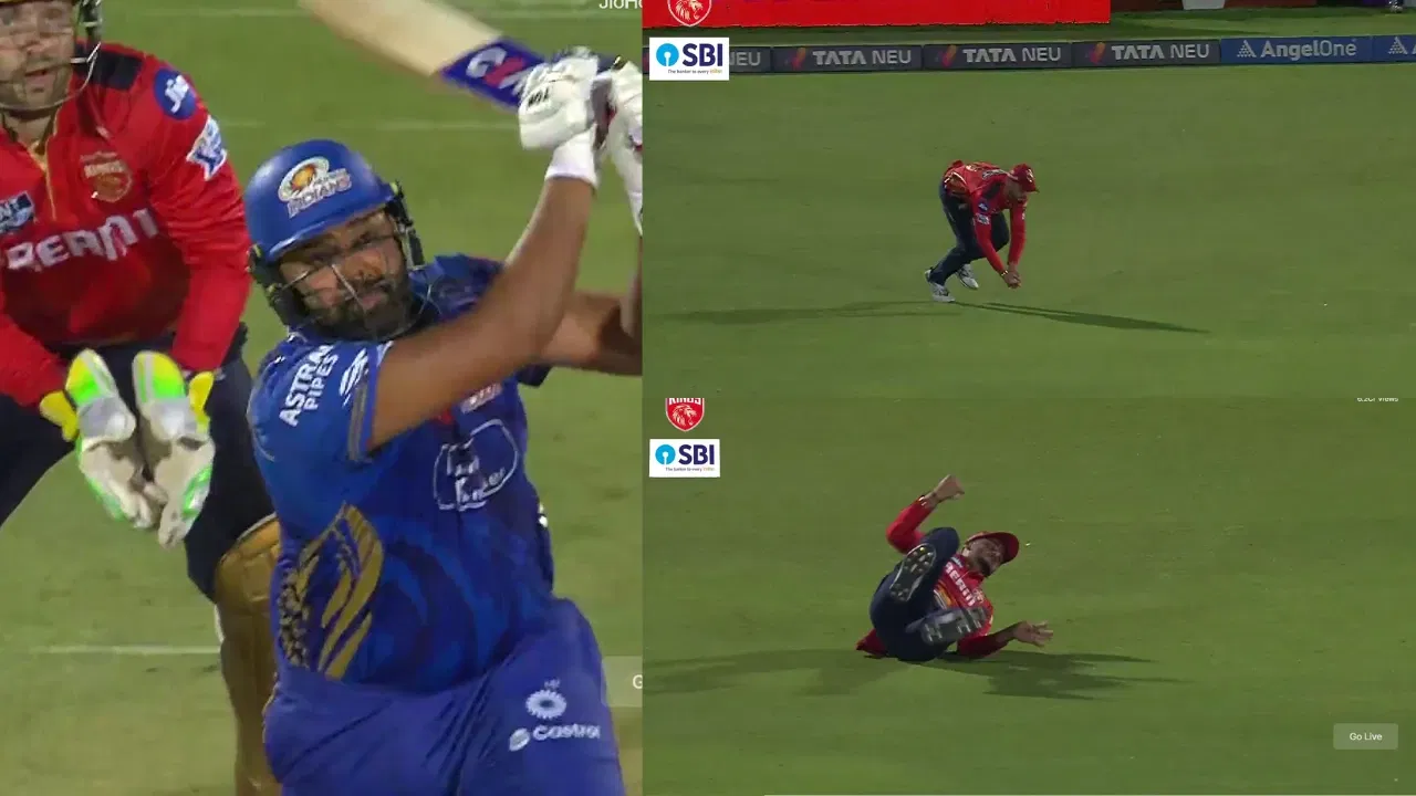 Watch: Nehal Wadhera Pulls Off Stunning Diving Catch To Dismiss Rohit Sharma In IPL 2025