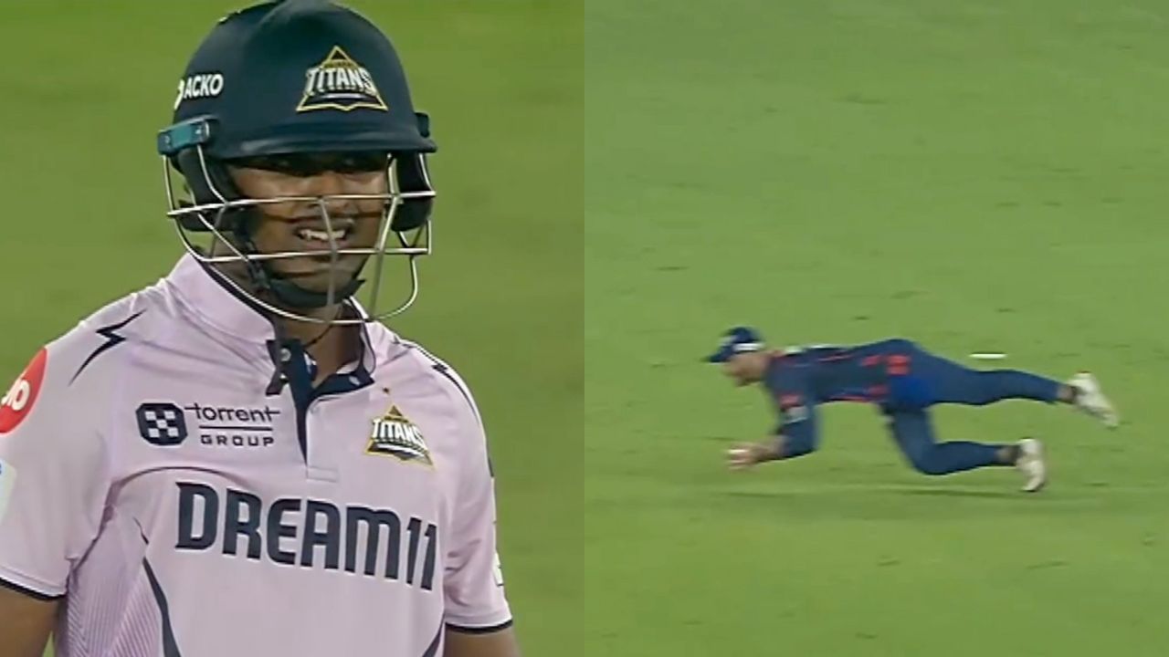 Watch- Aiden Markram takes a sharp low catch to get rid of Sai Sudharsan