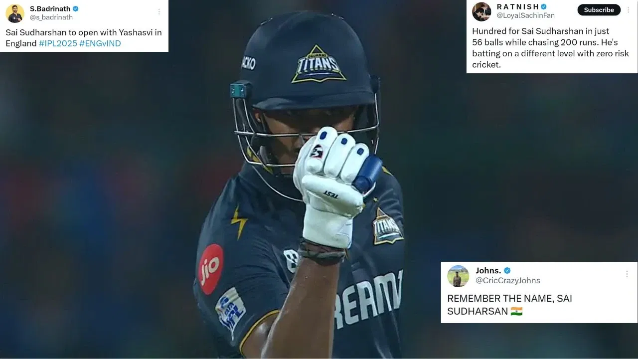 ‘Sai Sudharsan is certified all-format player’ – Twitter reacts to GT batter’s stunning ton against DC in IPL 2025