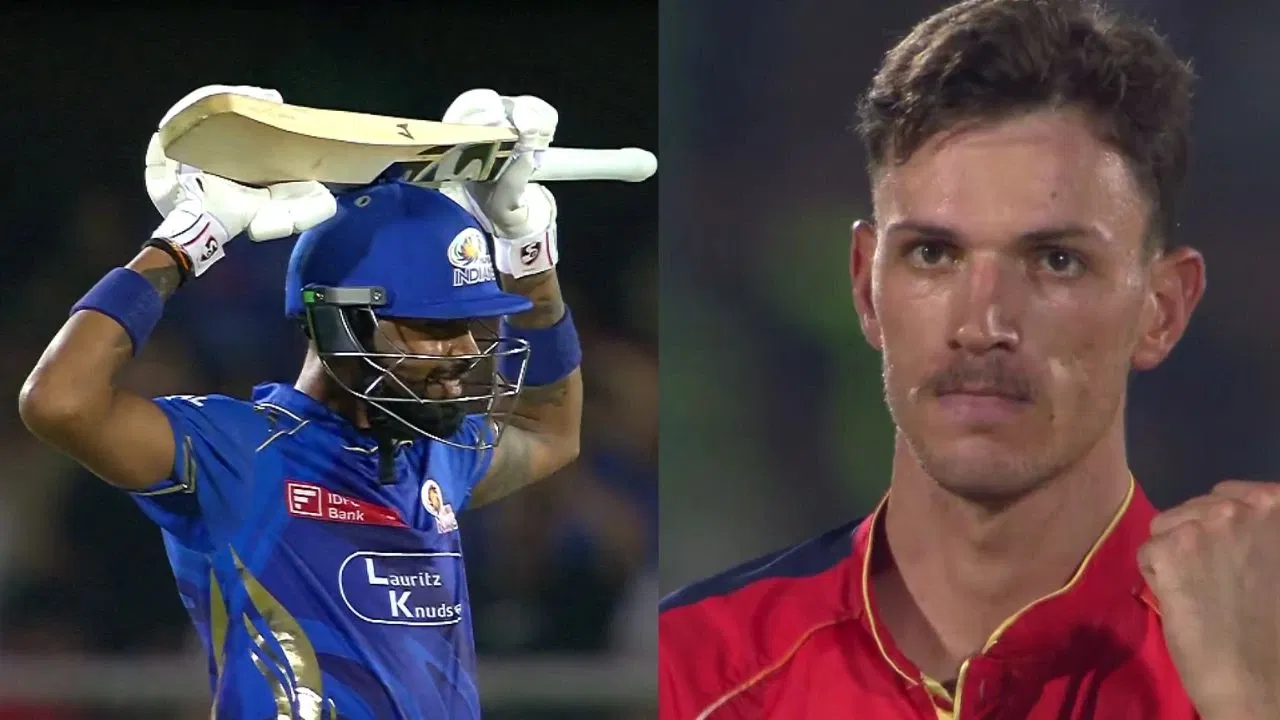 Watch: Hardik Pandya in total disbelief after being dismissed by Marco Jansen in PBKS vs MI clash