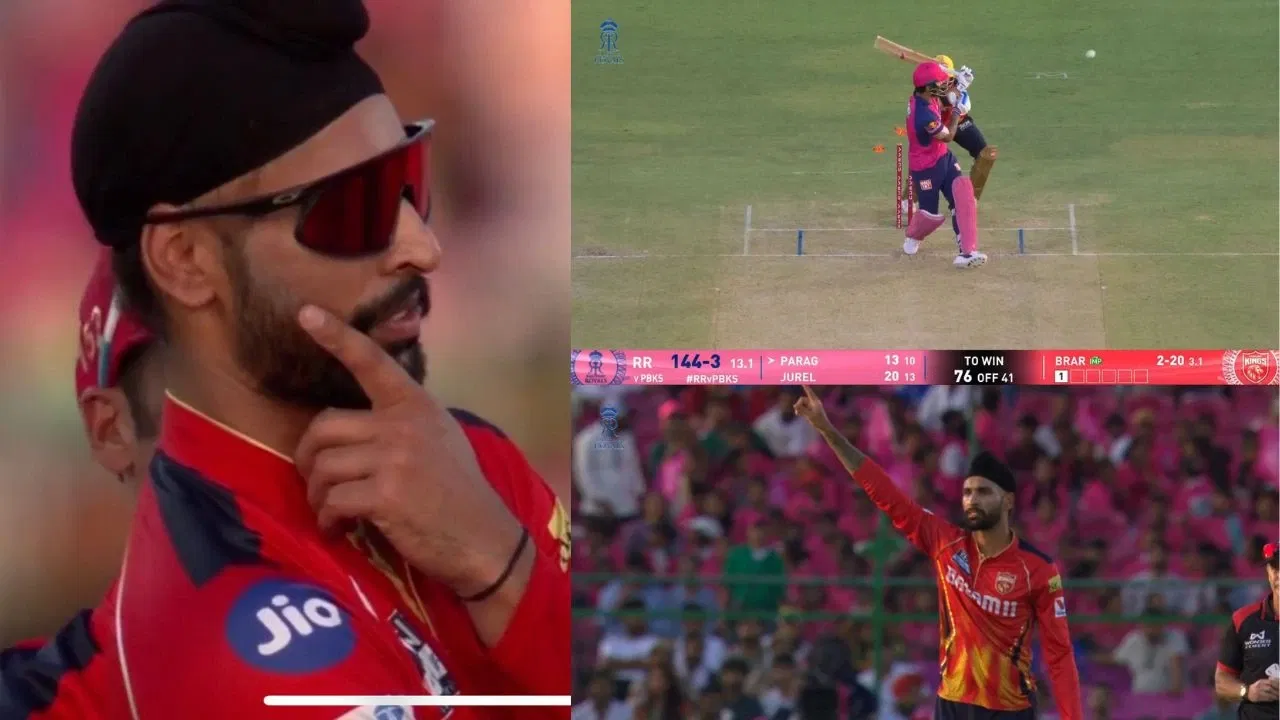 Watch: Harpreet Brar rocks sunglasses in fiery celebration with Arshdeep Singh after dismissing Riyan Parag