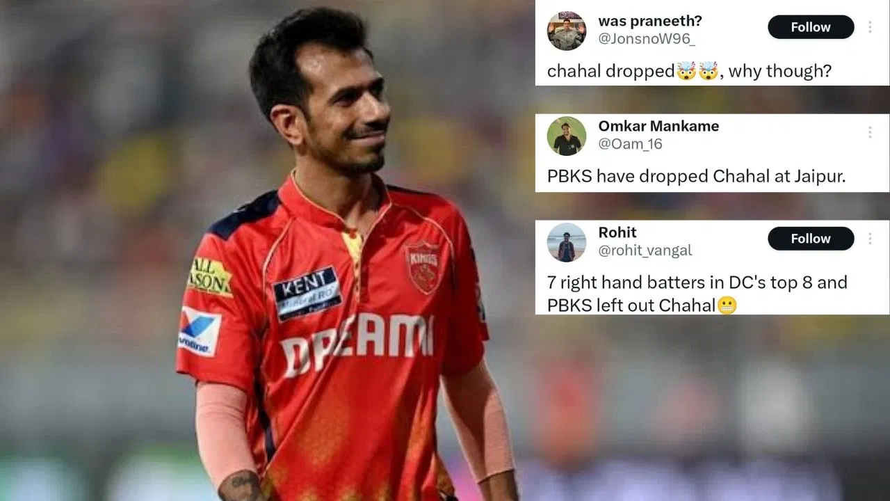 ‘Yuzvendra Chahal is injured?’: Twitter shocked as PBKS drop leg-spinner for DC clash