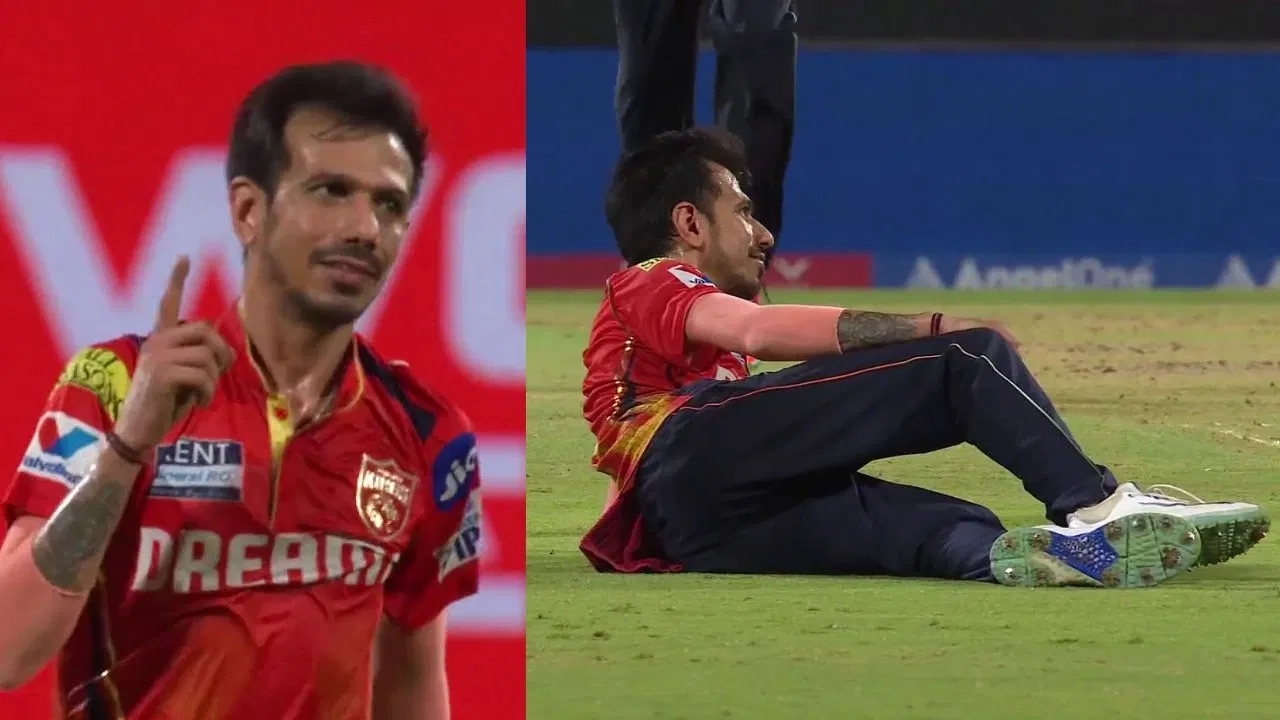 Watch: Yuzvendra Chahal strikes iconic pose after taking sensational hat-trick against CSK in IPL 2025