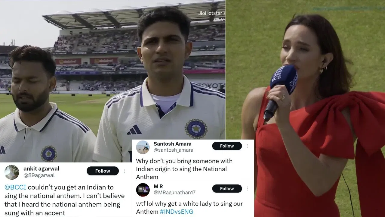 “Couldn’t you get an Indian?”: BCCI faces backlash over National Anthem row during India vs England 1st Test