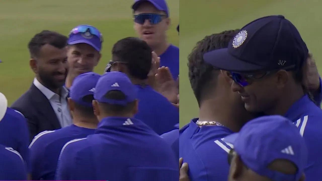 Watch: Cheteshwar Pujara hands Sai Sudharsan his Test cap on India debut ahead of 1st game against England