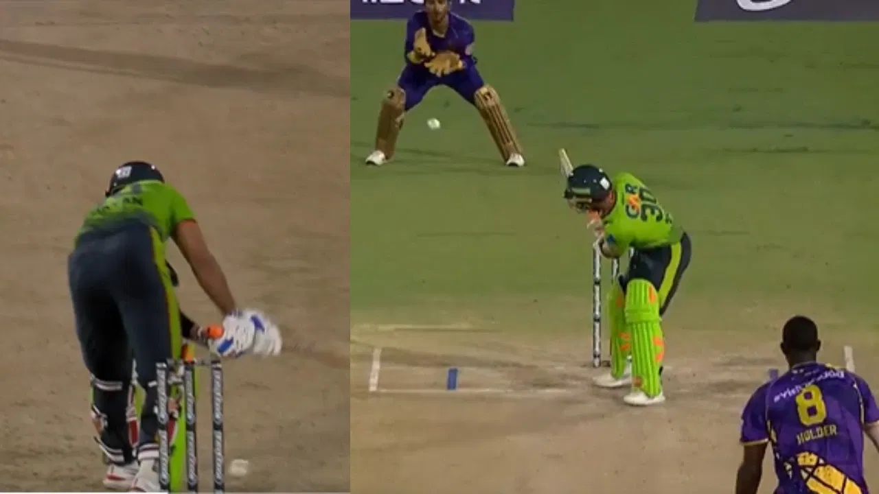 Watch: Freak incident in MLC 2025 as Jason Holder brutally hits stumps, but Shayan Jahangir survives