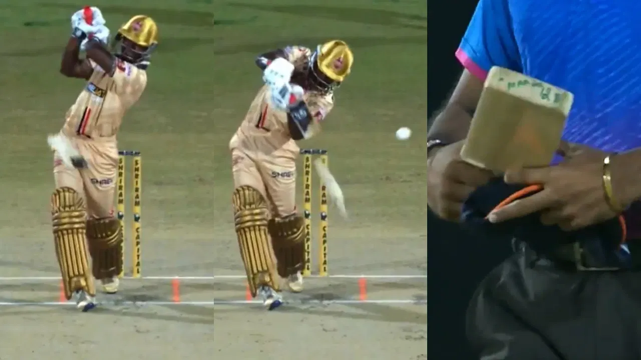 Watch: K Aashiq’s bat breaks mid-shot and flies towards bowler in wild TNPL 2025 incident