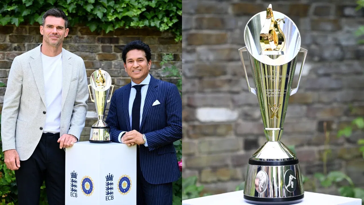 Emotional moment as Sachin Tendulkar and James Anderson unveil Anderson-Tendulkar Trophy