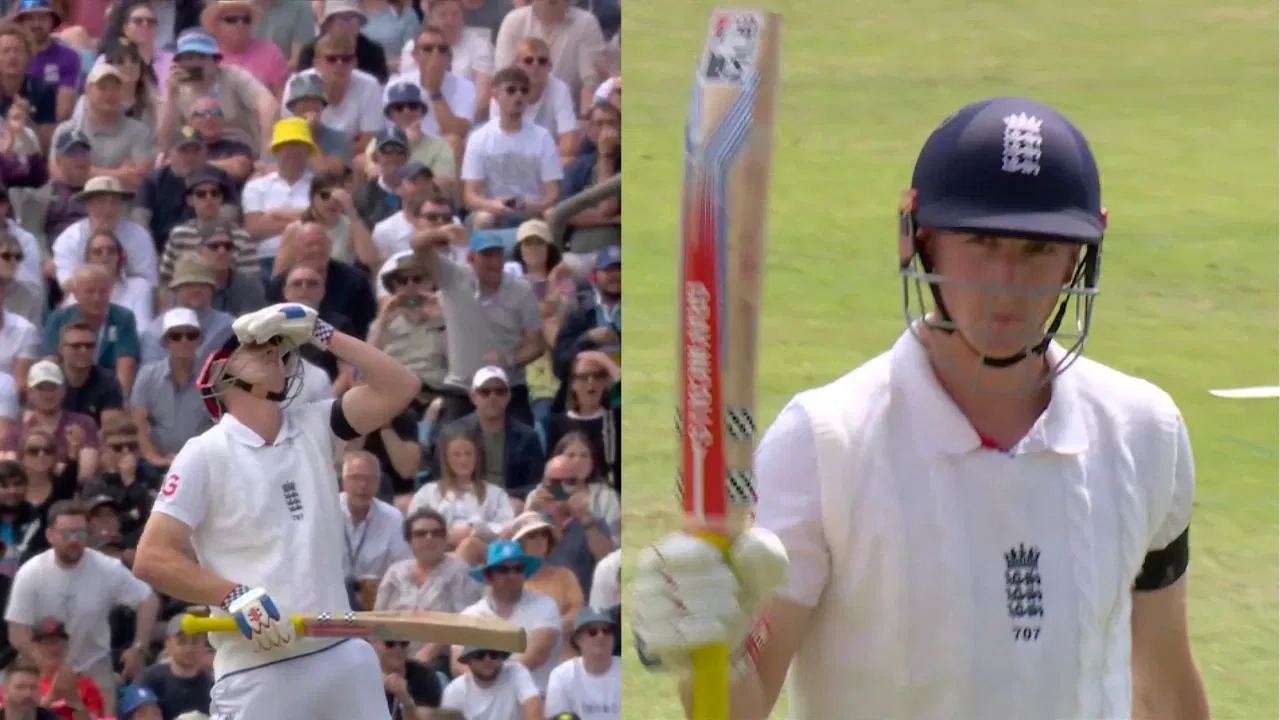 Watch: Harry Brook left devastated and heartbroken after falling for 99 vs India in Leeds Test