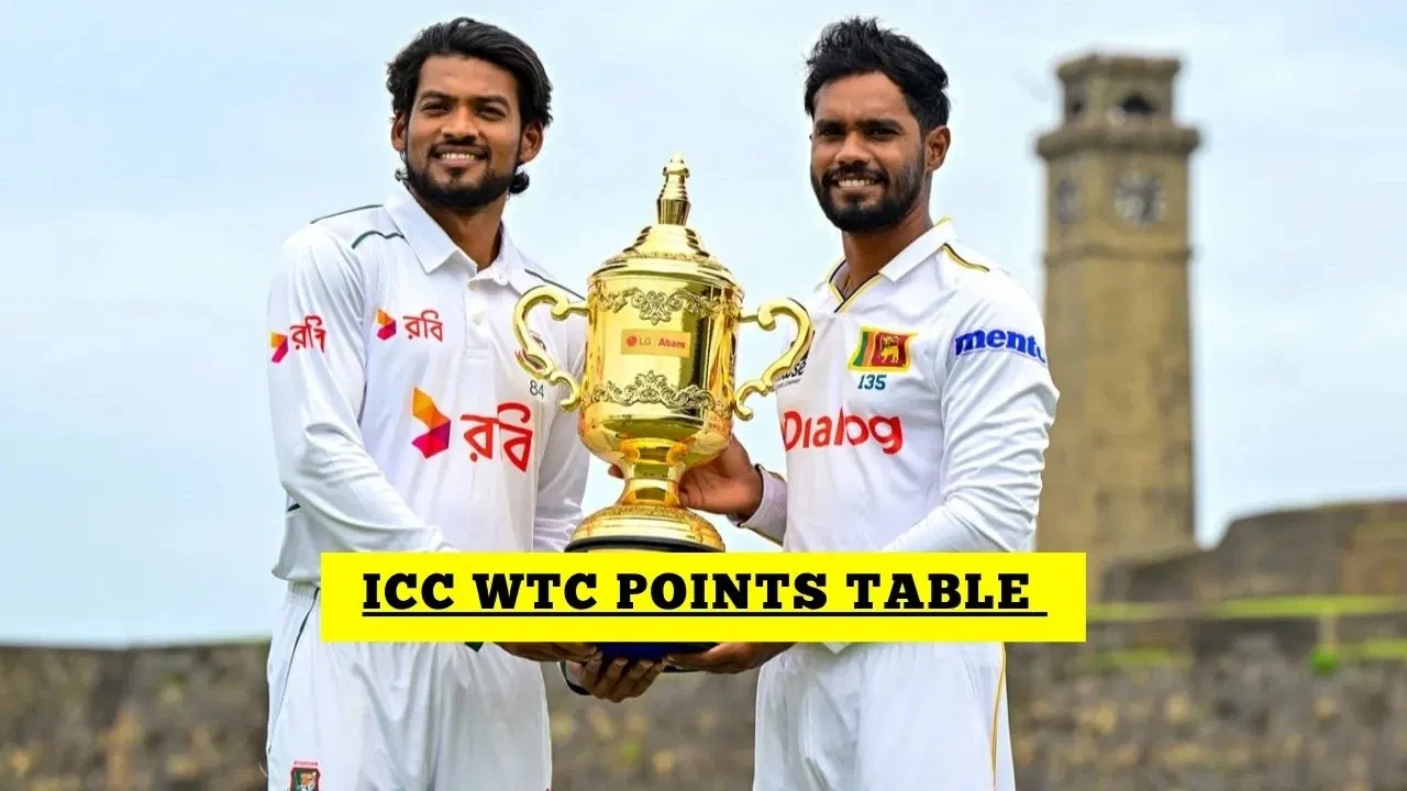 ICC World Test Championship Points Table, WTC Table After SL vs BAN 1st Test 2025