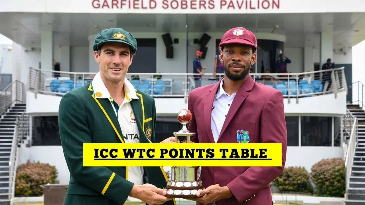 ICC World Test Championship Points Table, WTC Table After WI vs AUS 1st Test 2025