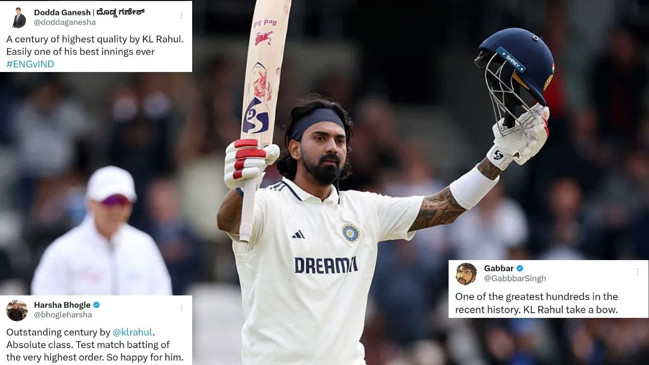 “One of the greatest hundreds” – Twitter reacts as KL Rahul hits stunning ton in Headingley Test