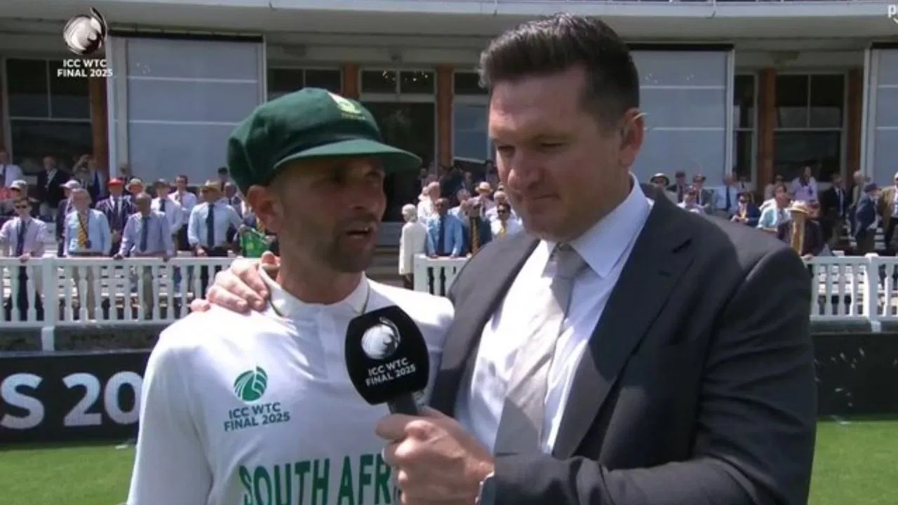 Watch: Keshav Maharaj cries like a baby as South Africa end 27-year wait for ICC trophy
