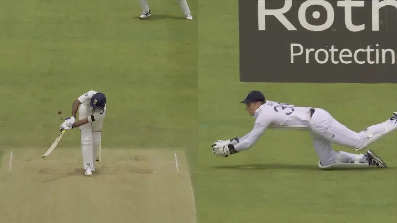 Watch: Sai Sudharsan falls for 4-ball duck on Test debut as Jamie Smith grabs screamer