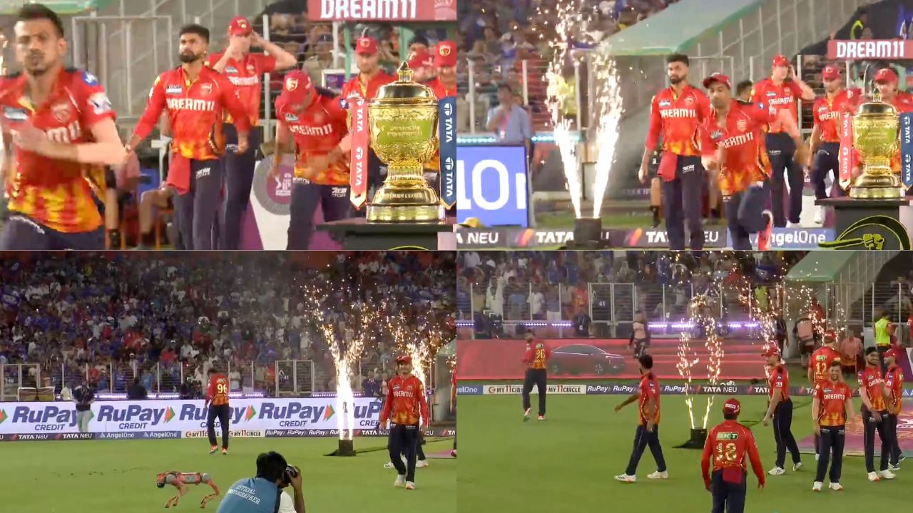 Watch- Shreyas Iyer catches fire from fireworks