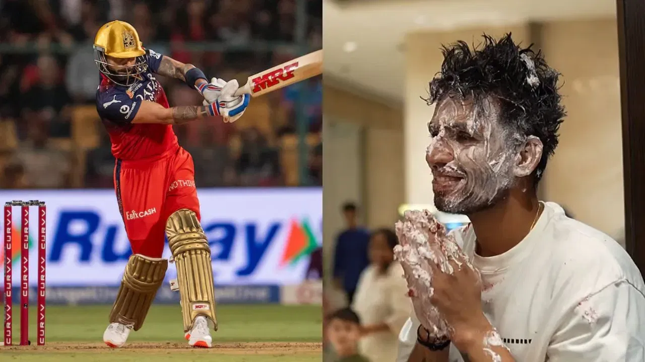 Watch: Jitesh Sharma folds hands, says no to cake attack on Virat Kohli at RCB bash before IPL final