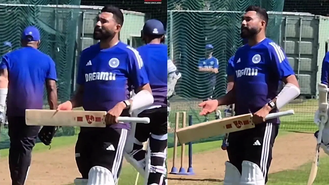 Watch: Mohammed Siraj gets angry in nets over broken bat, brutally scolds teammate