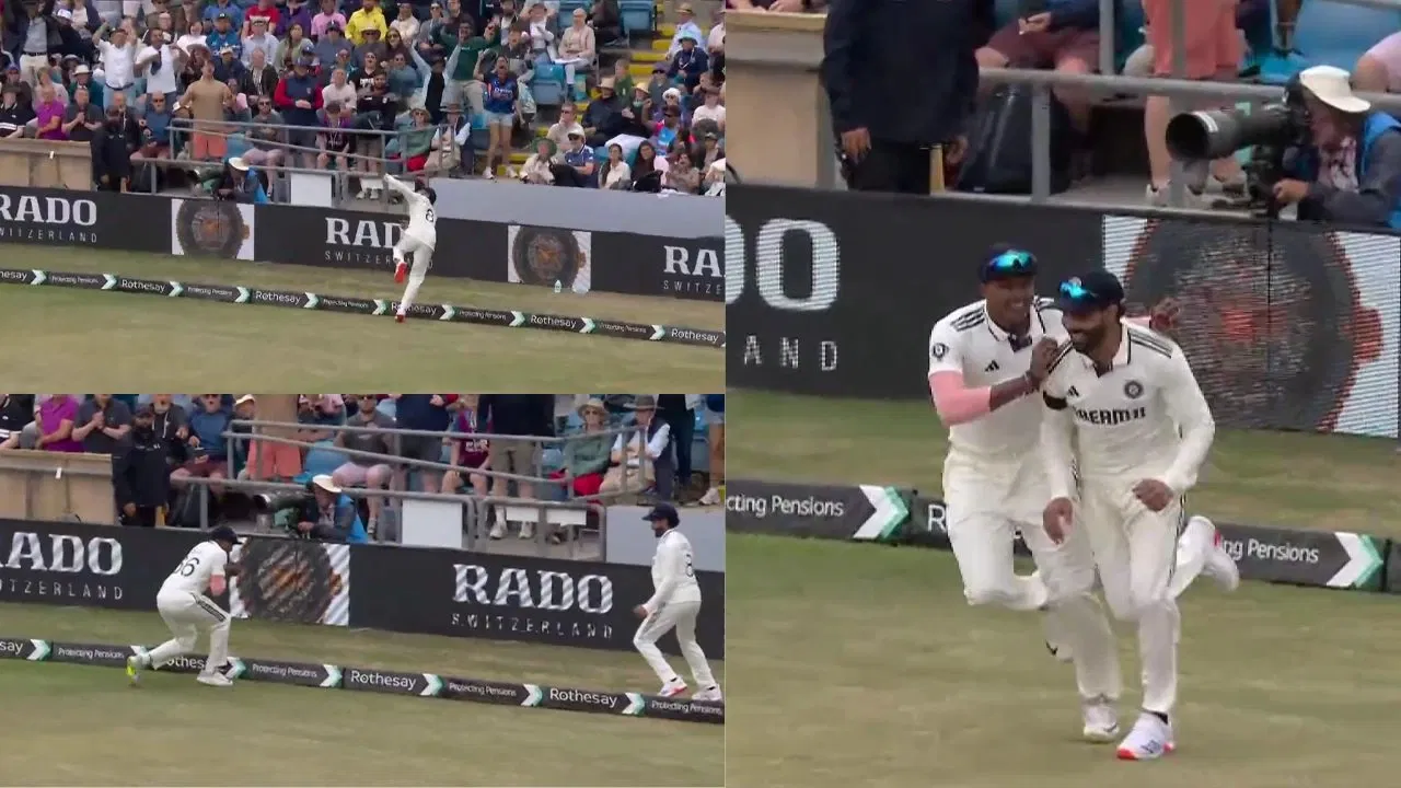 Watch: Ravindra Jadeja, Sai Sudharsan combine to take sensational relay catch and dismiss Jamie Smith