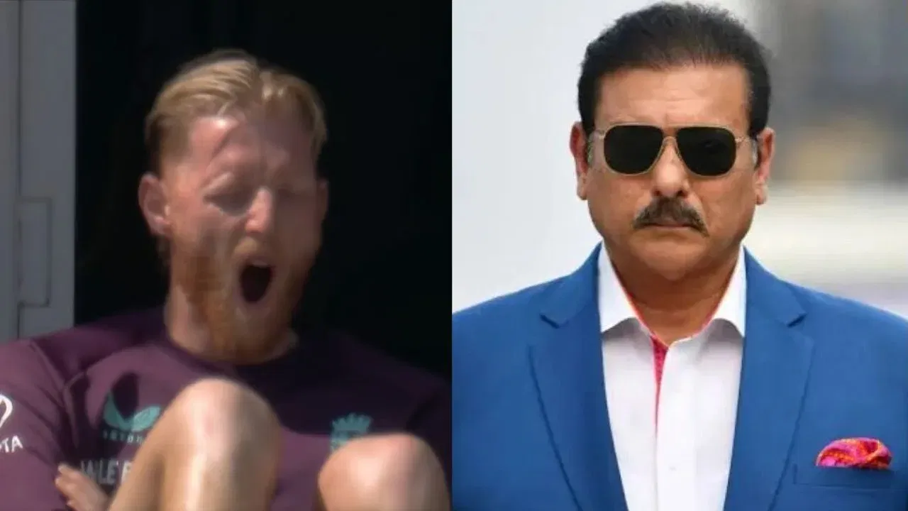 Watch: Ben Stokes brutally trolled by Ravi Shastri over Sarfaraz Ahmed-like yawning on Live TV
