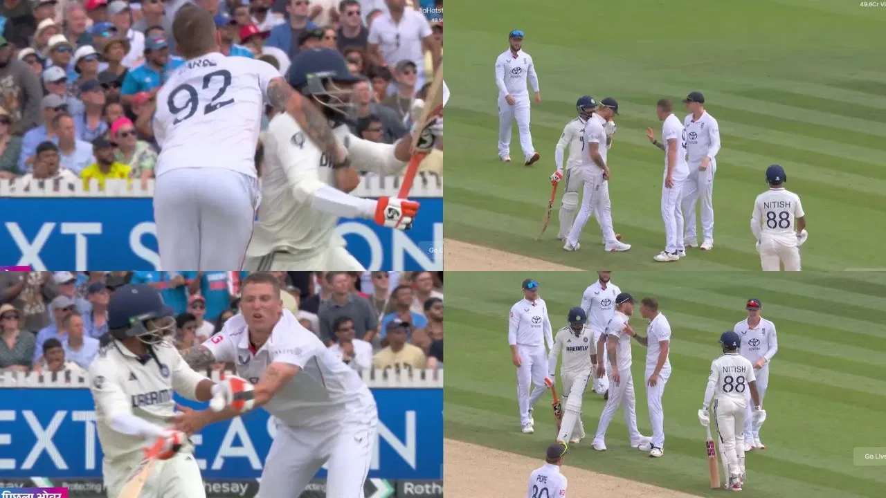 Watch: Ravindra Jadeja, Brydon Carse nearly exchange blows as ugly fight erupts after nasty collision at Lord’s
