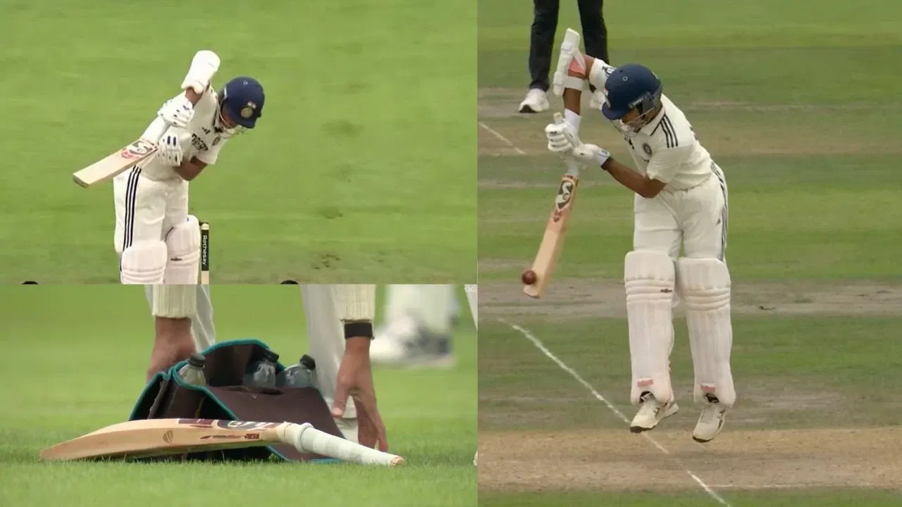 Watch: Chris Woakes breaks Yashasvi Jaiswal’s bat into pieces with thunderbolt in Manchester Test