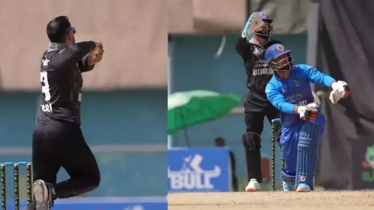 Watch: Mohammad Nabi destroyed by his own son Hassan Eisakhil on the field
