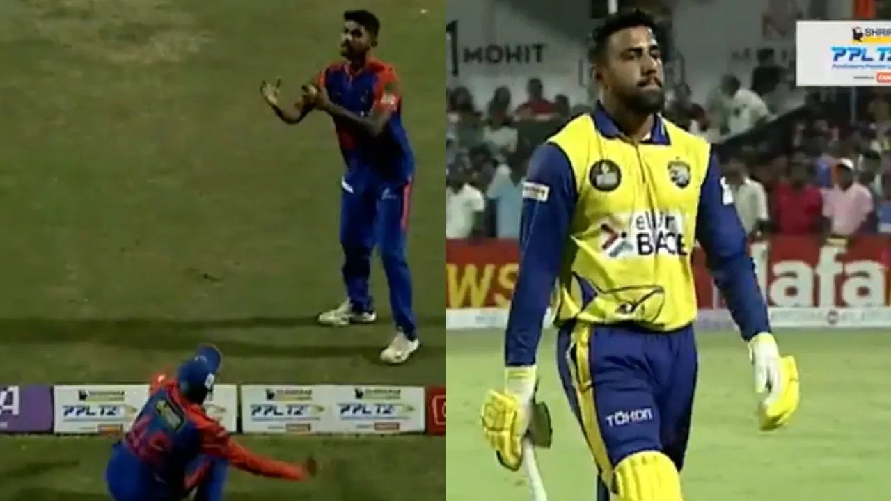 Watch: Huge controversy erupts in Pondicherry Premier League final as Sabhay Chadha declared Timed Out after shocking catch