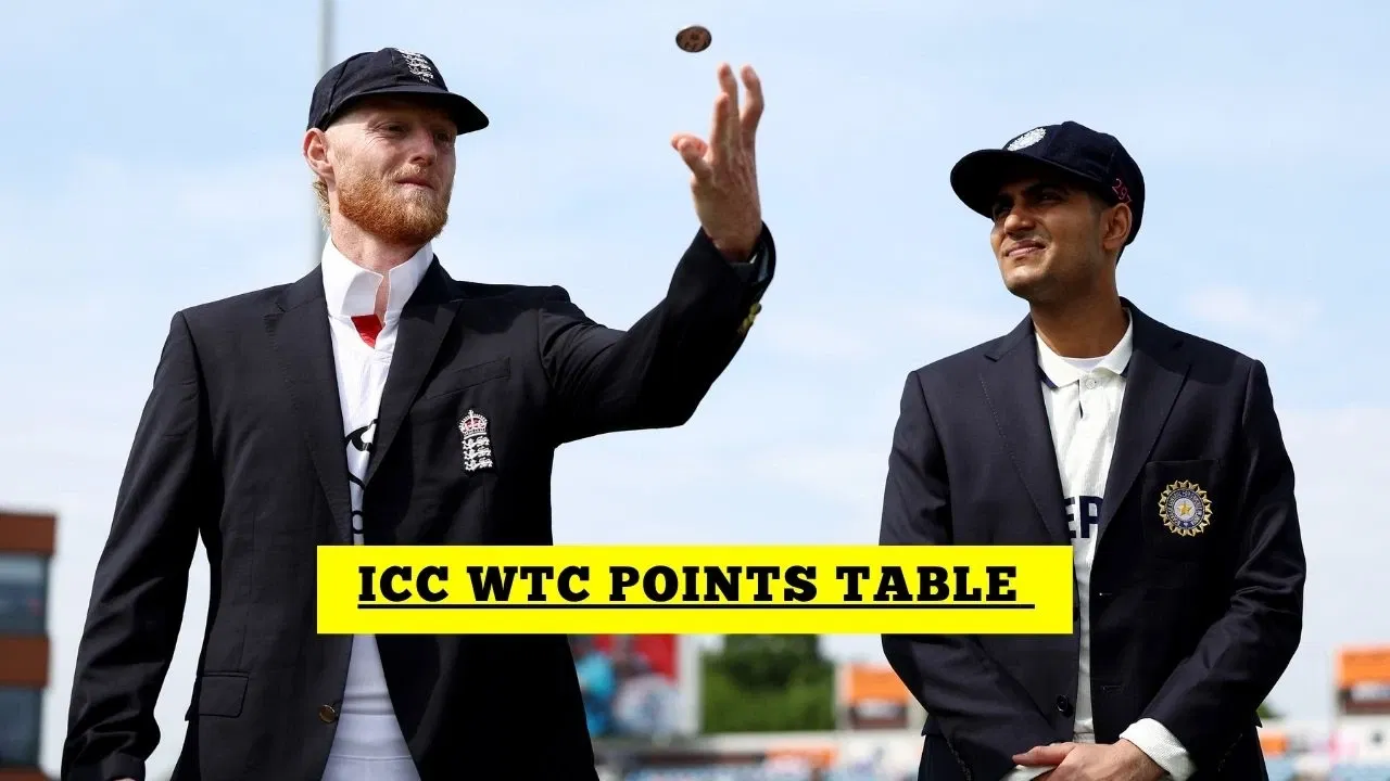 ICC World Test Championship Points Table, WTC Table After IND vs ENG 2nd Test 2025