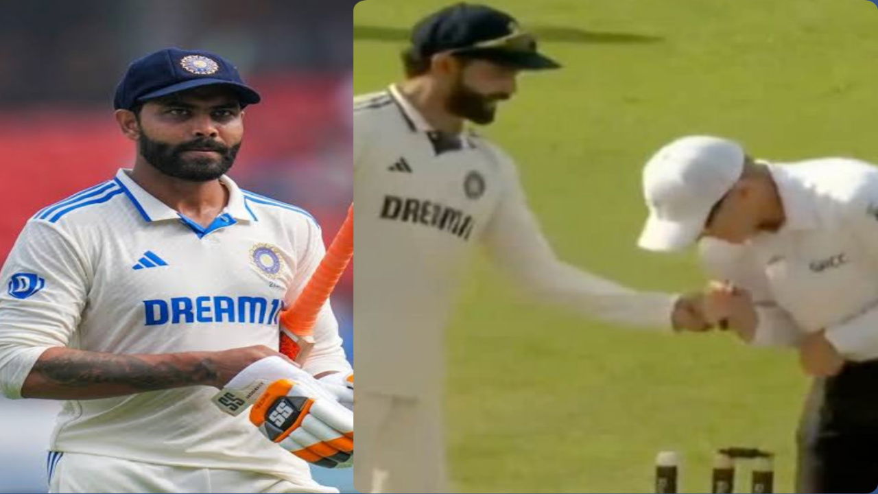Watch- Ravindra Jadeja caught in a hanky-panky with the Umpire; can England complain?