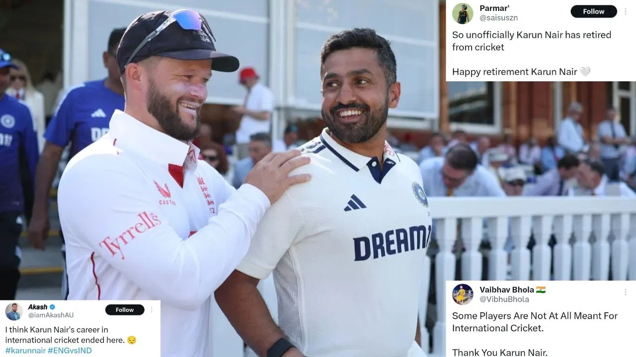 “Some players are not meant for international cricket”: Twitter reacts as Karun Nair gets kicked out of Indian team