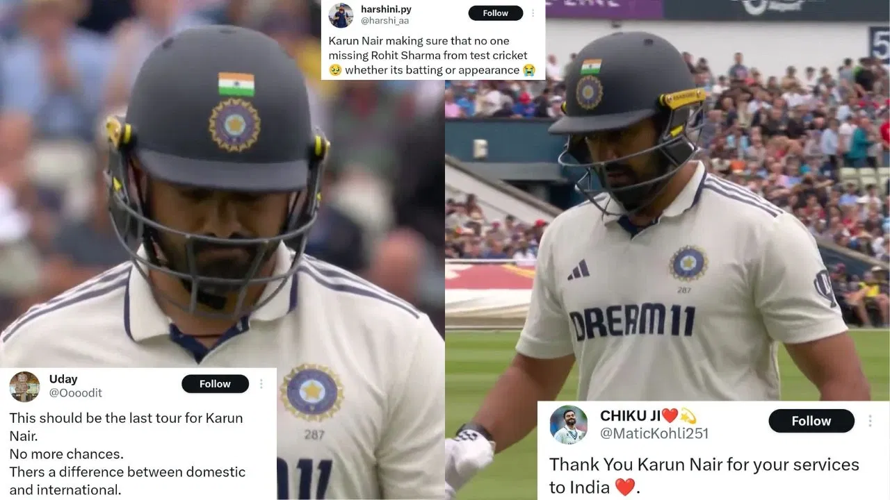 Karun Nair fulfilled Virat Kohli’s absence, ensured no one missed Rohit Sharma: Twitter reacts to batter’s failure vs ENG