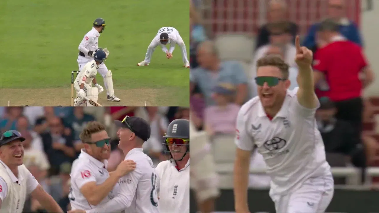 Watch: Liam Dawson dismisses Yashasvi Jaiswal to claim first Test wicket after 2,928 days in Manchester