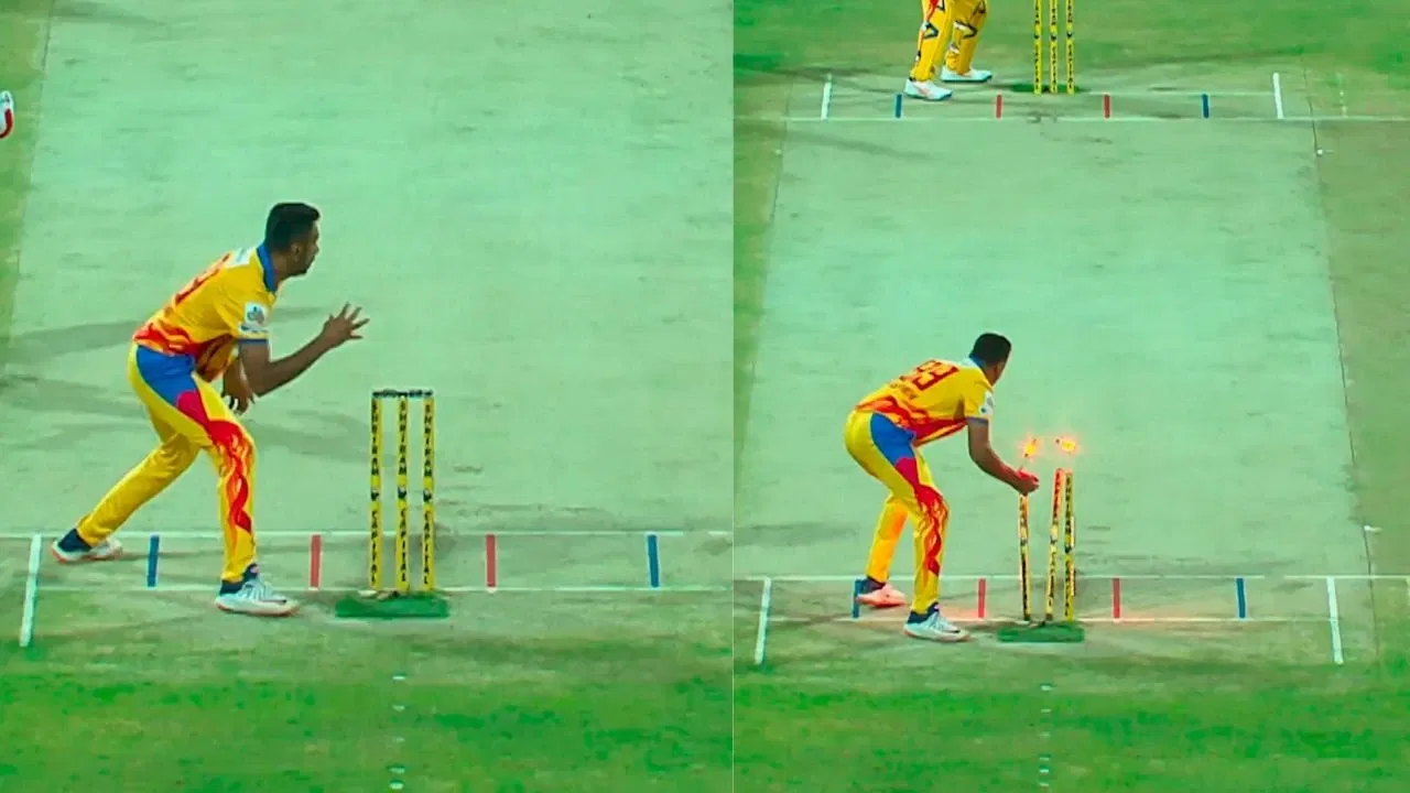 Watch: Ravichandran Ashwin executes unreal one-handed run-out in TNPL 2025 Qualifier 2