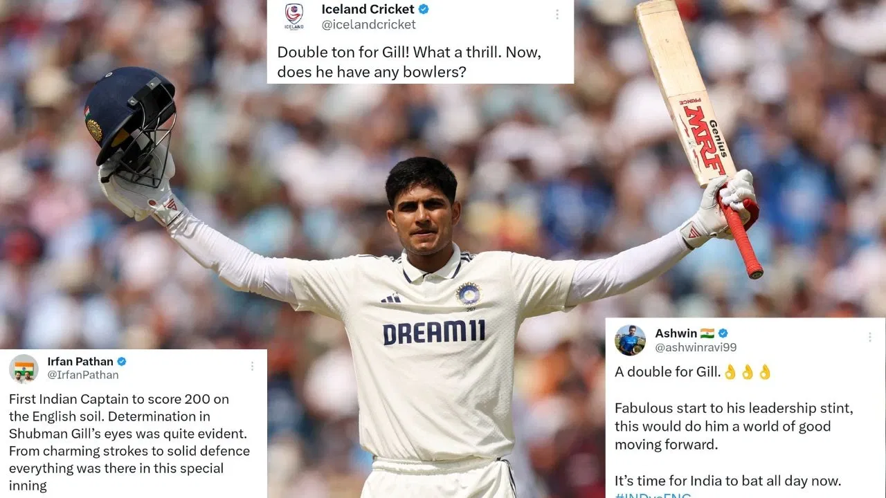“All hail the new King” – Twitter erupts as Shubman Gill becomes first India captain to hit double ton in England