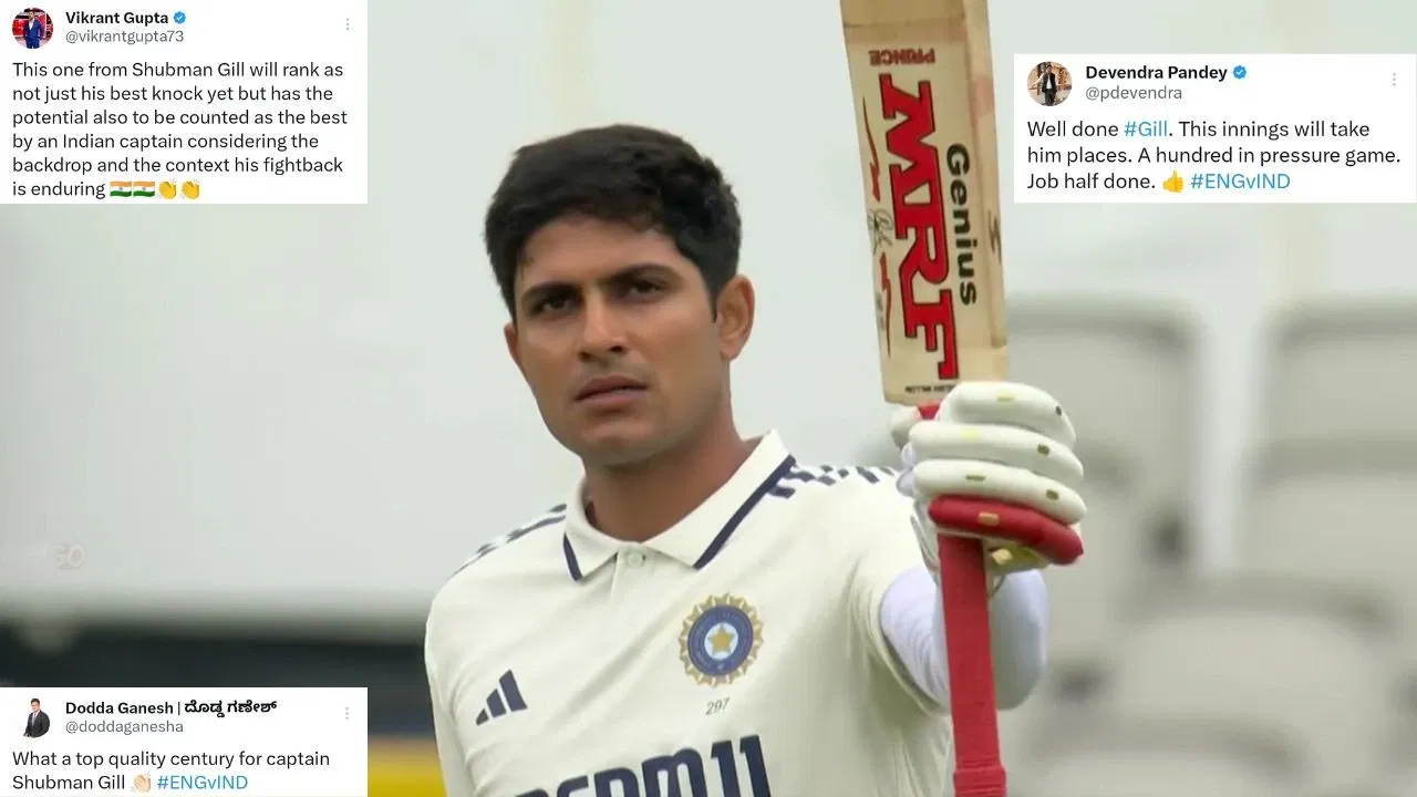 Shubman Gill’s best-ever Test century: Twitter reacts to India captain’s exceptional ton vs ENG in Manchester