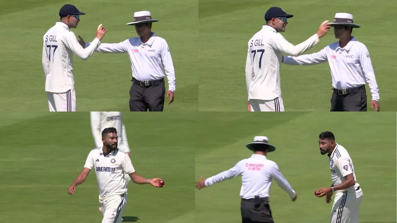 Shubman Gill punished for Umpire fight over Dukes ball